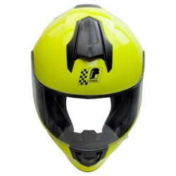 RO5019 Kinder Motorradhelm in Neongelb GRÖSSE S-L