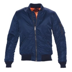 Herren Nylon Flight Jacket NAVY