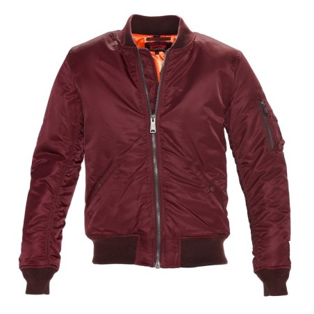 Herren Nylon Flight Jacket BURGUND