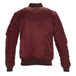 Herren Nylon Flight Jacket BURGUND