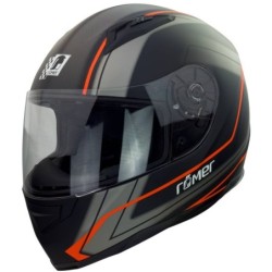 RO201705 Integralhelm in Schwarz Orange