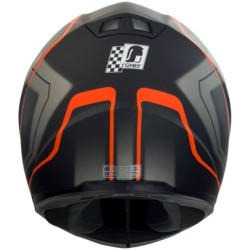 RO201705 Integralhelm in Schwarz Orange