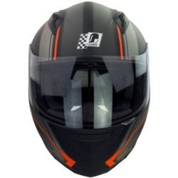 RO201705 Integralhelm in Schwarz Orange