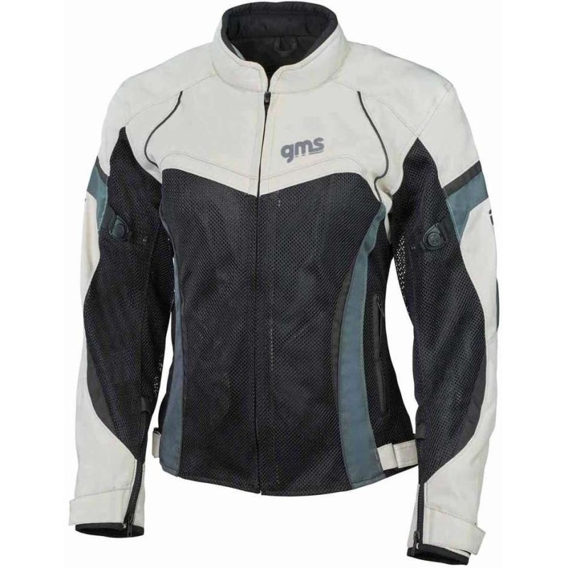 Gms TARA Mesh Grau Schwarz Sommer Frau Motorradjacke