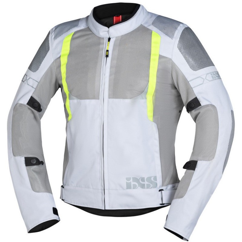 Ixs Trigonis-Air Sport Motorradjacke Grau Schwarz Gelb