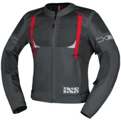 Moto Sport Jacke Ixs Trigonis-Air Dunkelgrau Rot