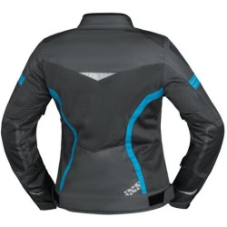 Trigonis-Air Damen Sport Stoff Motorradjacke Grau Türkis