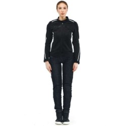 Dainese HYDRAFLUX 2 AIR LADY D-DRY Damen Motorradjacke Schwarz Schwarz Weiß