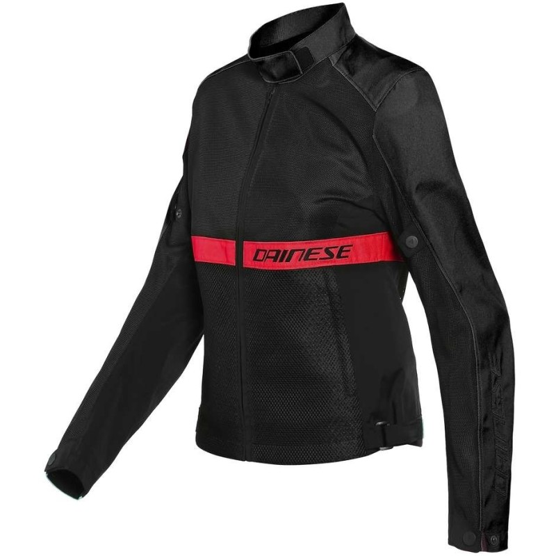 Frauen Motorradjacke aus Dainese RIBELLE AIR Lady Black Red Stoff