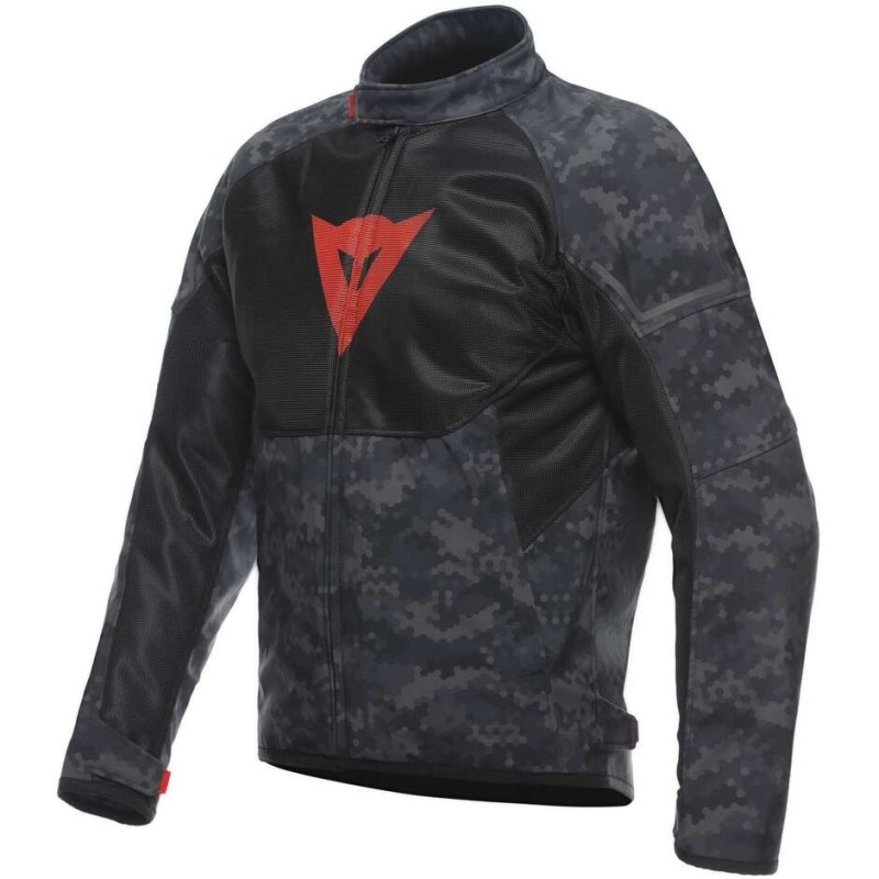 Dainese IGNITE AIR TEX Perforierte Motorradjacke Camo Grey Black FLUSE