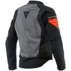 Dainese AIR FAST Sommer Motorradjacke Schwarz Grau Rot Fluo