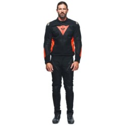 Dainese ENERGYCA AIR Sommer Sport Motorradjacke Schwarz Rot Fluo