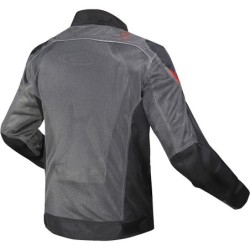 Sommer Motorradjacke Ls2 Airy CE Perforiert Schwarz Titan Rot