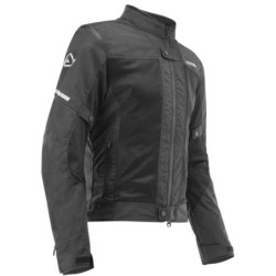 Acerbis Ramsey Vented CE Schwarz perforierte Sommer-Motorradjacke