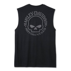 HD Männer WILLIE G SKULL MUSCLE TEE mit SCHWARZER SCHÖNHEIT