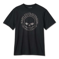 HD Herren WILLIE G SKULL TEE BLACK 99075-24VM