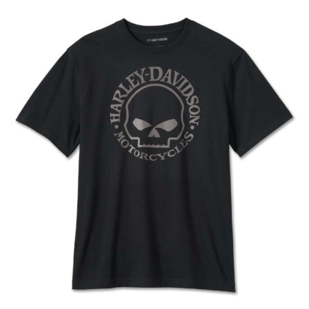 HD Herren WILLIE G SKULL TEE BLACK 99075-24VM