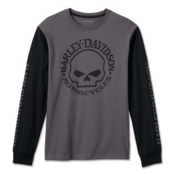 HD Männer WILLIE G SKULL LANG SLEEVE TEE 99091-24VM