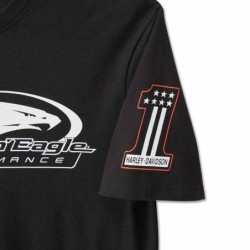 HD MÄNNER SCHREIEN EAGLE SHORT SLEEVE TEE SCHWARZE SCHÖNHEIT