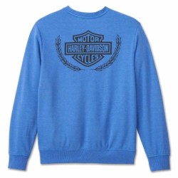 HD Herren TROPHY BAR SHIELD Crew Neck SWEATSHIRT LAPIS BLAU