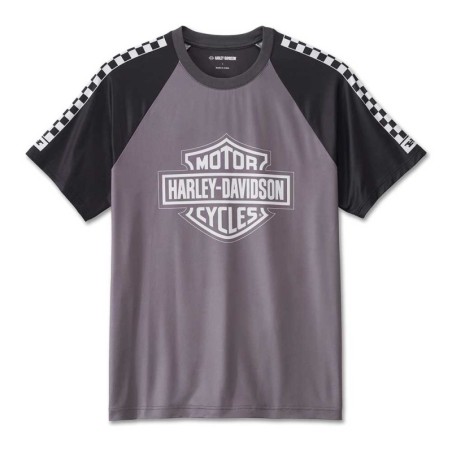 HD Männer BAR für SHIELD RAGLAN SHORT SLEEVE TEE BLACKENED PEARL