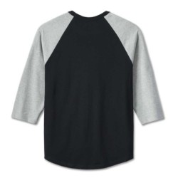 HD Männer Fabrik RAGLAN TEE SCHWARZE SCHWARZE SCHÖNHEIT