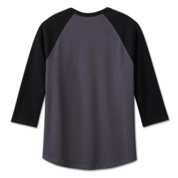 HD MÄNNER KLASSISCHE EAGLE RAGLAN TEE BLACKENED PEARL