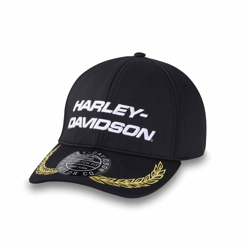 HD START IHRE MOTOREN STRETCH-FIT BASEBALL CAP BLACK