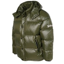 Schott NYC und Nylon Daunen gefüllte Puffer Jacke