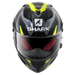 Shark Race R Pro Carbon Aspy Carbon, Anthrazit und Gelb M-XL