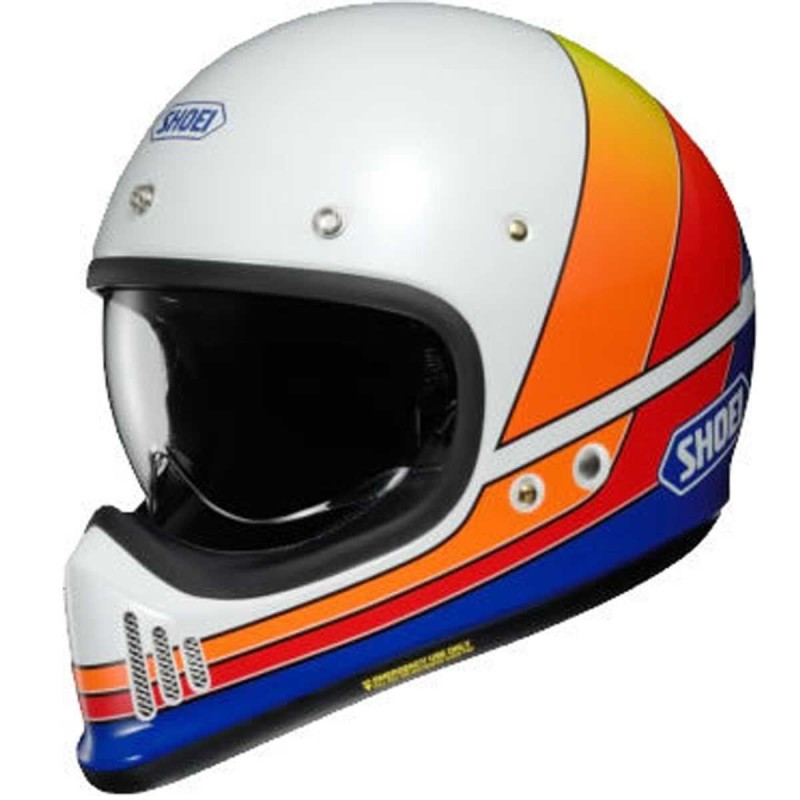 Shoei Ex Zero Equation TC-2 Weiß/Orange/Blau Auf Lager XS-XXL