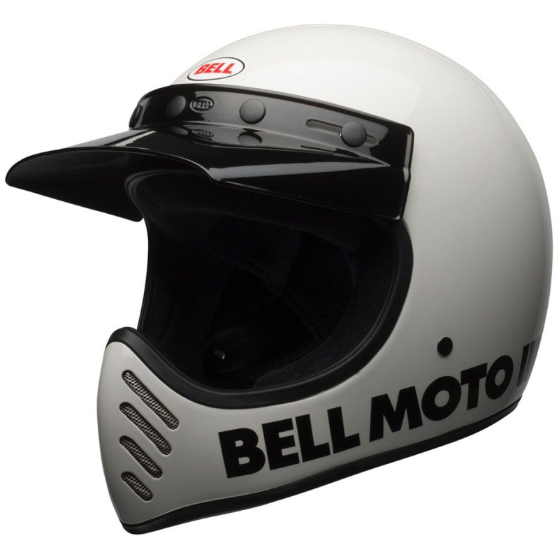 Bell Moto 3 Classic Weiß Auf Lager XS-XL