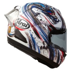 Arai RX 7V Evo Kiyonari Trico Weiß/Blau Auf Lager XS-L