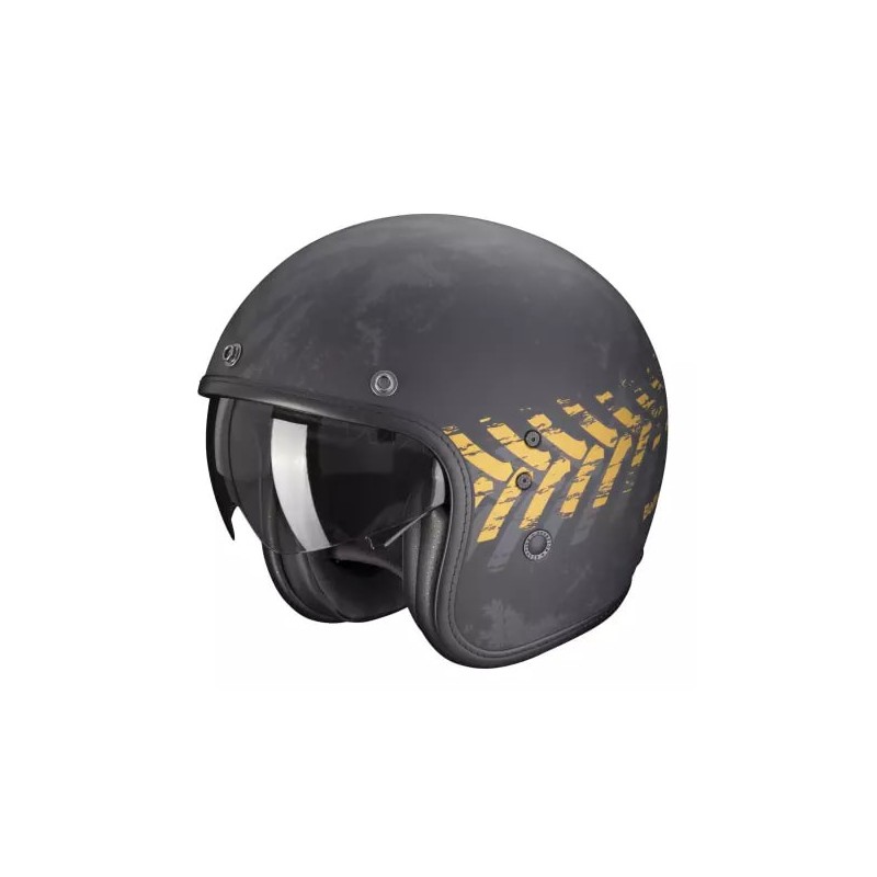 Scorpion Belfast Evo Helm Nevada grau matt/gold 78-427-254V