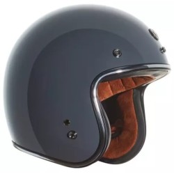 Torc T-50 Open Face Helm ECE glänzend grau 91-7499V