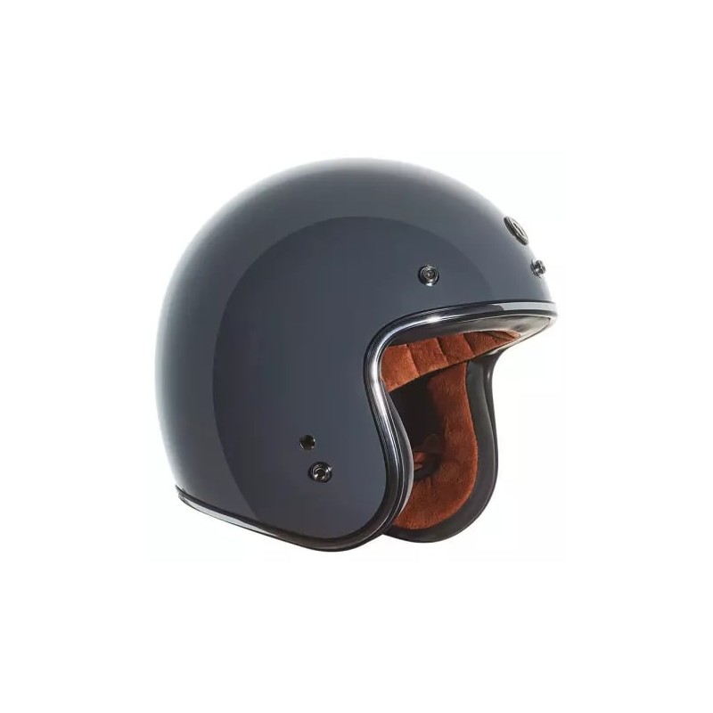 Torc T-50 Open Face Helm ECE glänzend grau 91-7499V