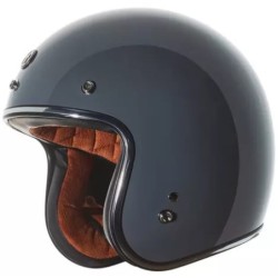 Torc T-50 Open Face Helm ECE glänzend grau 91-7499V