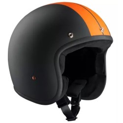 Bandit Jet Helmet Race schwarz orange matt ECE 947289V