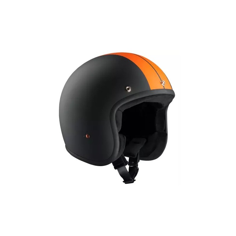 Bandit Jet Helmet Race schwarz orange matt ECE 947289V