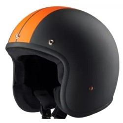 Bandit Jet Helmet Race schwarz orange matt ECE 947289V