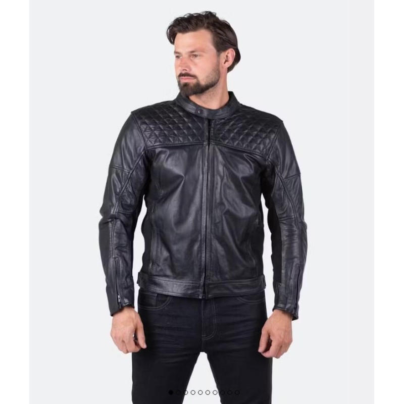 Course Boomer Motorradjacke Schwarz