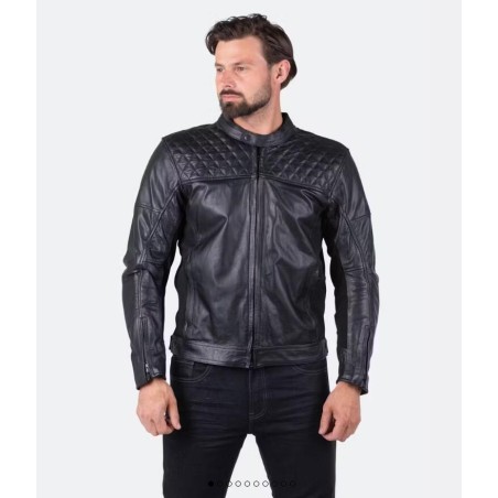 Course Boomer Motorradjacke Schwarz