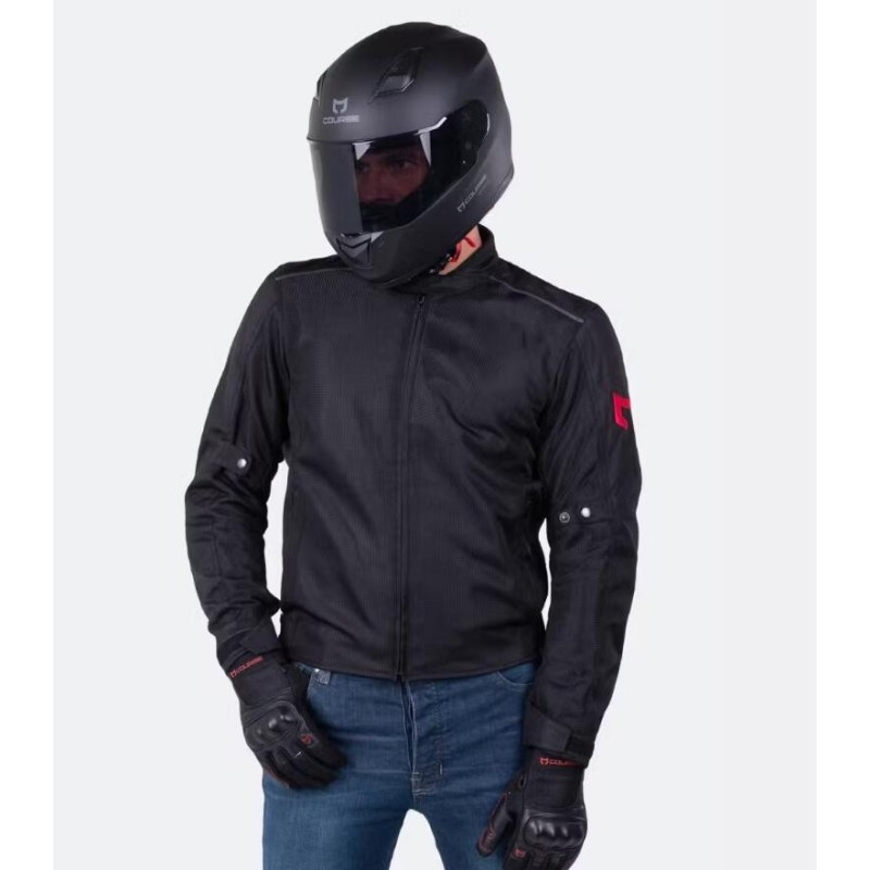 Course Vento Mesh Motorradjacke Schwarz