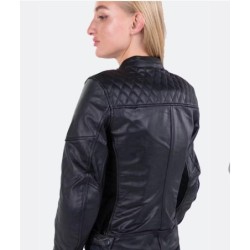 Course Boomer Damen Motorrad Jacke Schwarz