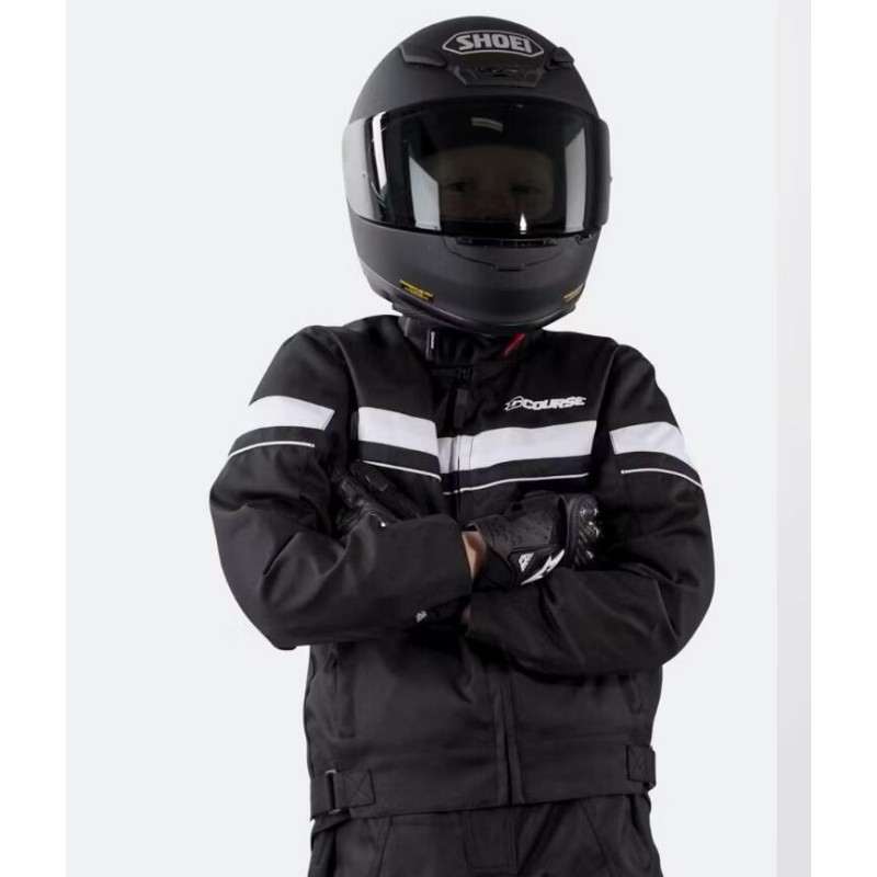 Course Two Seasons Kinder Motorradjacke Schwarz