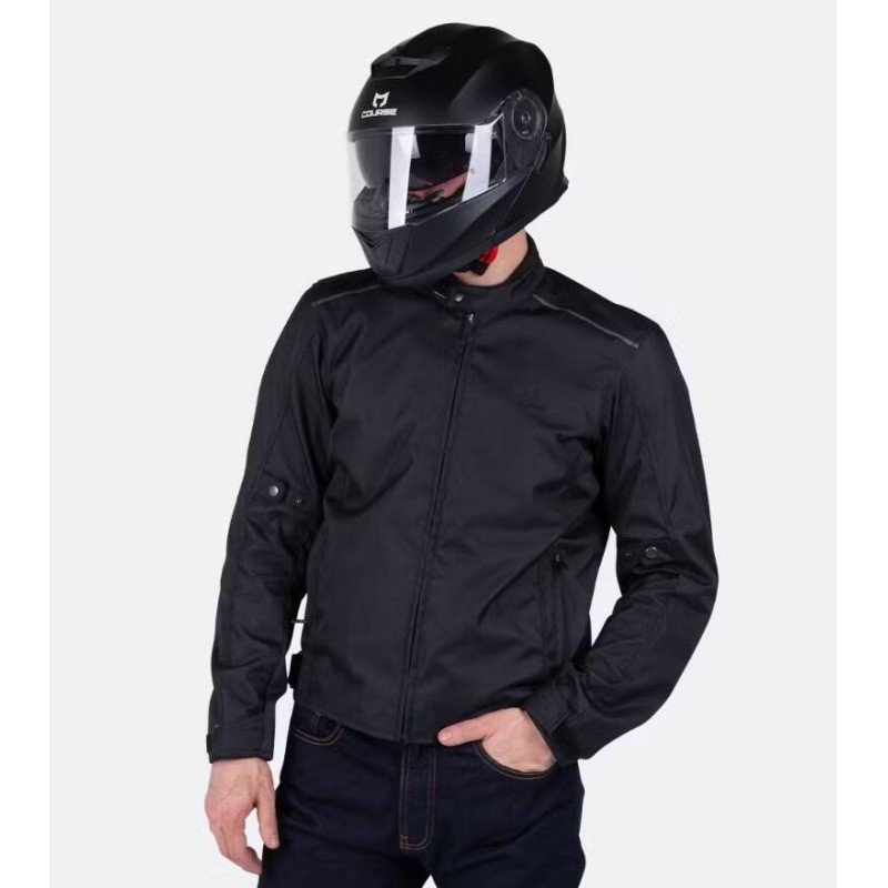 Course 1.5 Motorradjacke Schwarz