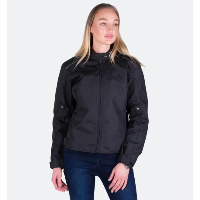 Course 1.5 Damen Motorrad Jacke Schwarz