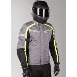 Bering MC Jacke Greenwich Grau Schwarz Fluo Größe 2X