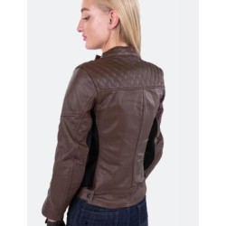 Course Boomer Damen Motorrad Jacke Braun