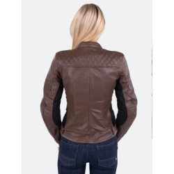 Course Boomer Damen Motorrad Jacke Braun